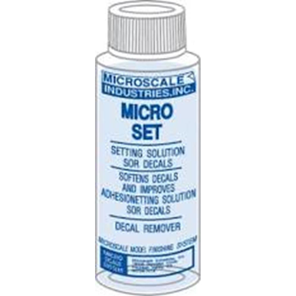 Microscale Industries, Inc. Micro Set, Micro Sol, Micro Flat, Micro Satin,  1 oz. Bottles, One of Each with Make Your Day Paintbrush Set