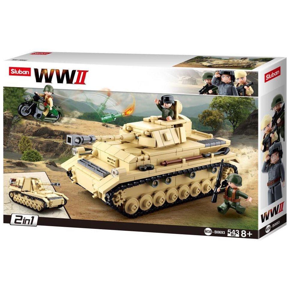 Sluban M38-B0856 WWII-m5 Light Tank