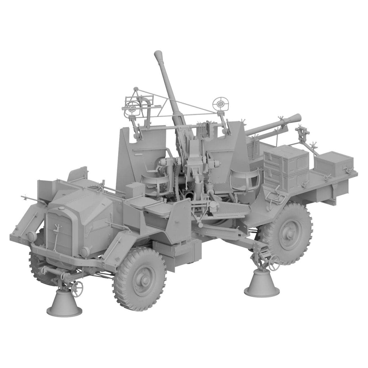 THUNDER 1/35 British Morris Bofors C9/B Gun Truck LATE