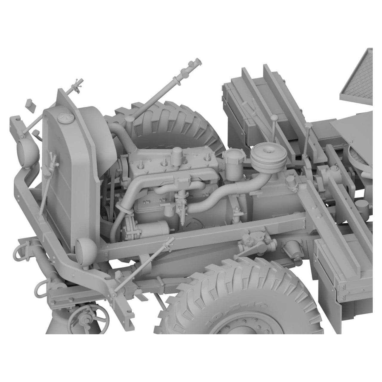 THUNDER 1/35 British Morris Bofors C9/B Gun Truck LATE