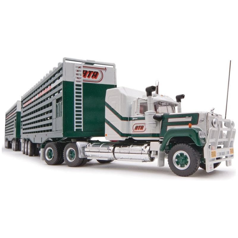 HIGHWAY REPLICAS 1/64 Prime Mover, Dolly and 2 Livestock Trailers RTA