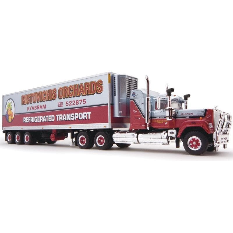 HIGHWAY REPLICAS 1/64 Freight Semi Prime Mover and Curtain Trailer Ristovichis Orchards