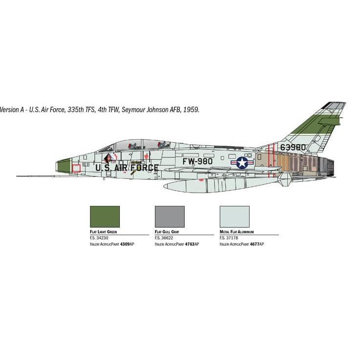 ITALERI 1/72 F-100F Super Sabre