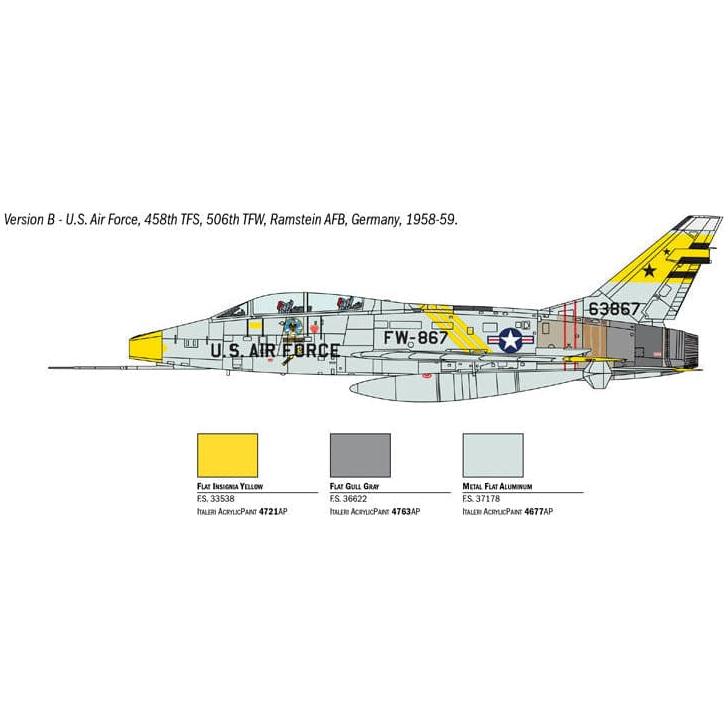 ITALERI 1/72 F-100F Super Sabre