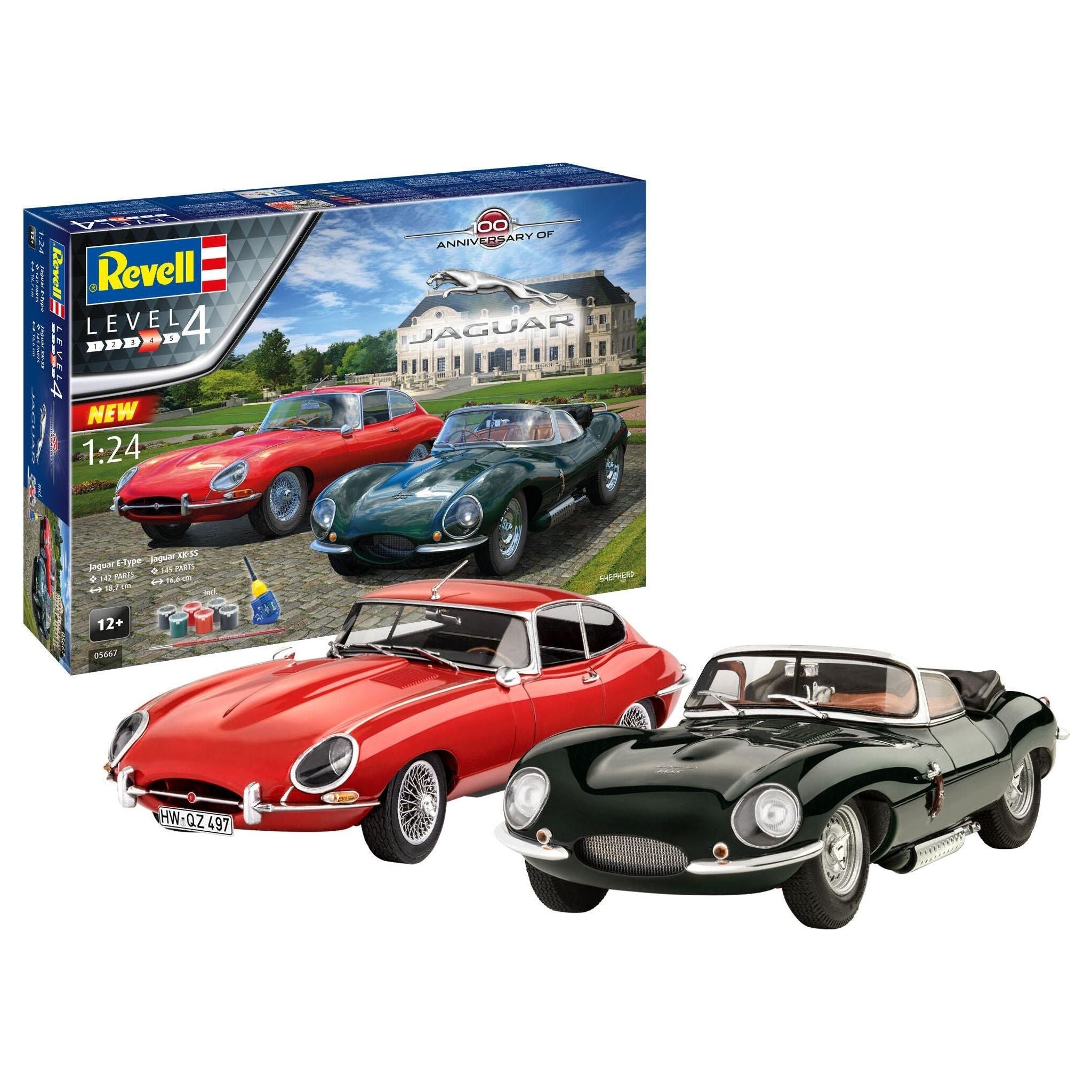 REVELL 1/24 Gift Set "100 Years Jaguar"