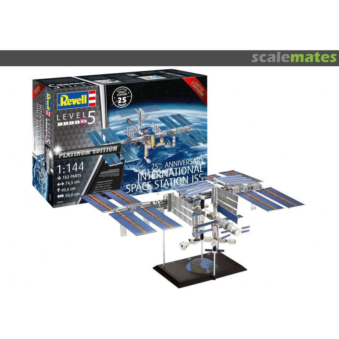 REVELL 1/144 Geschenkset 25th Anniversary ISS Platinum Edition