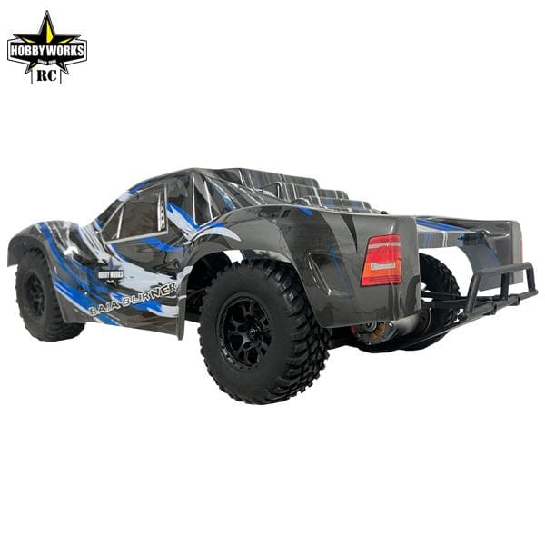 HOBBY WORKS RC Baja Burner V2 2wd SC Truck Blue 1/10th RTR