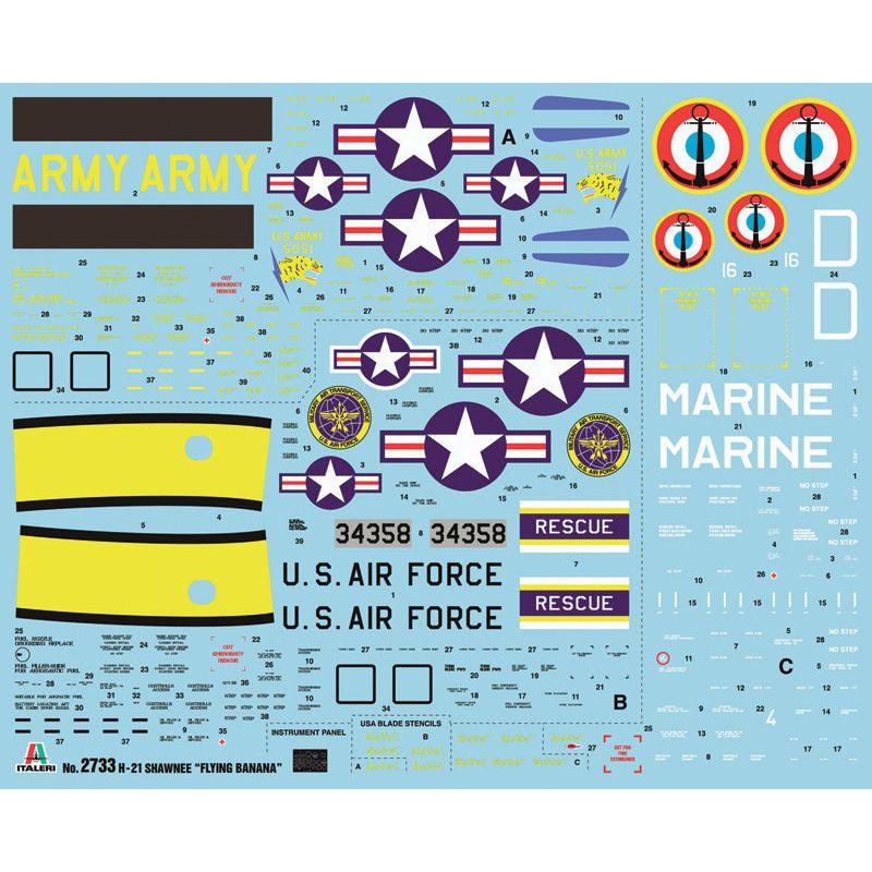 ITALERI 1/48 H-21 Shawnee "Flying Banana"