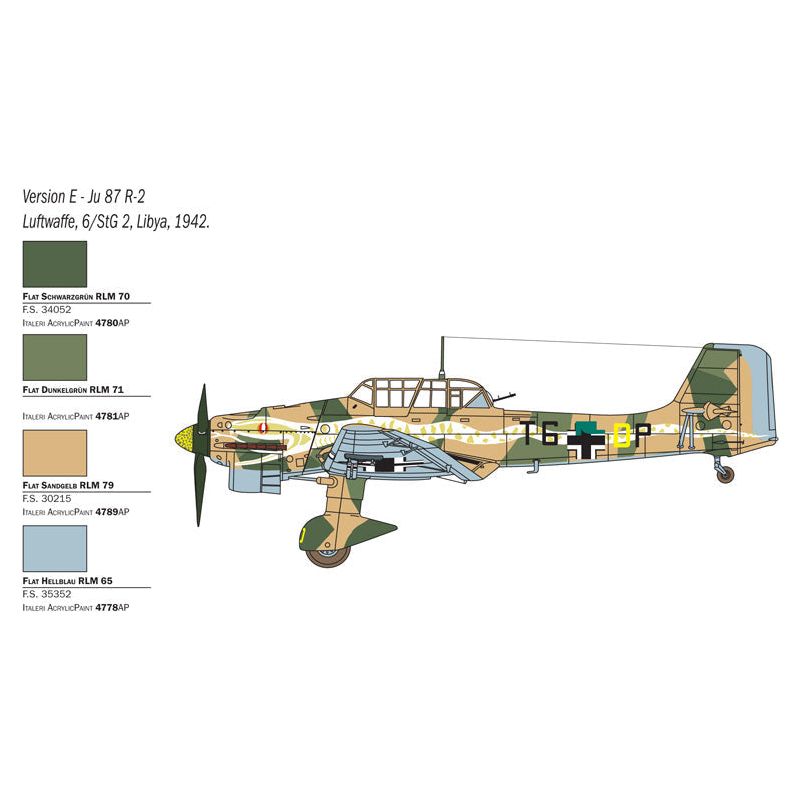 ITALERI 1/48 Ju 87 B-2/R-2 Stuka Picchiatello