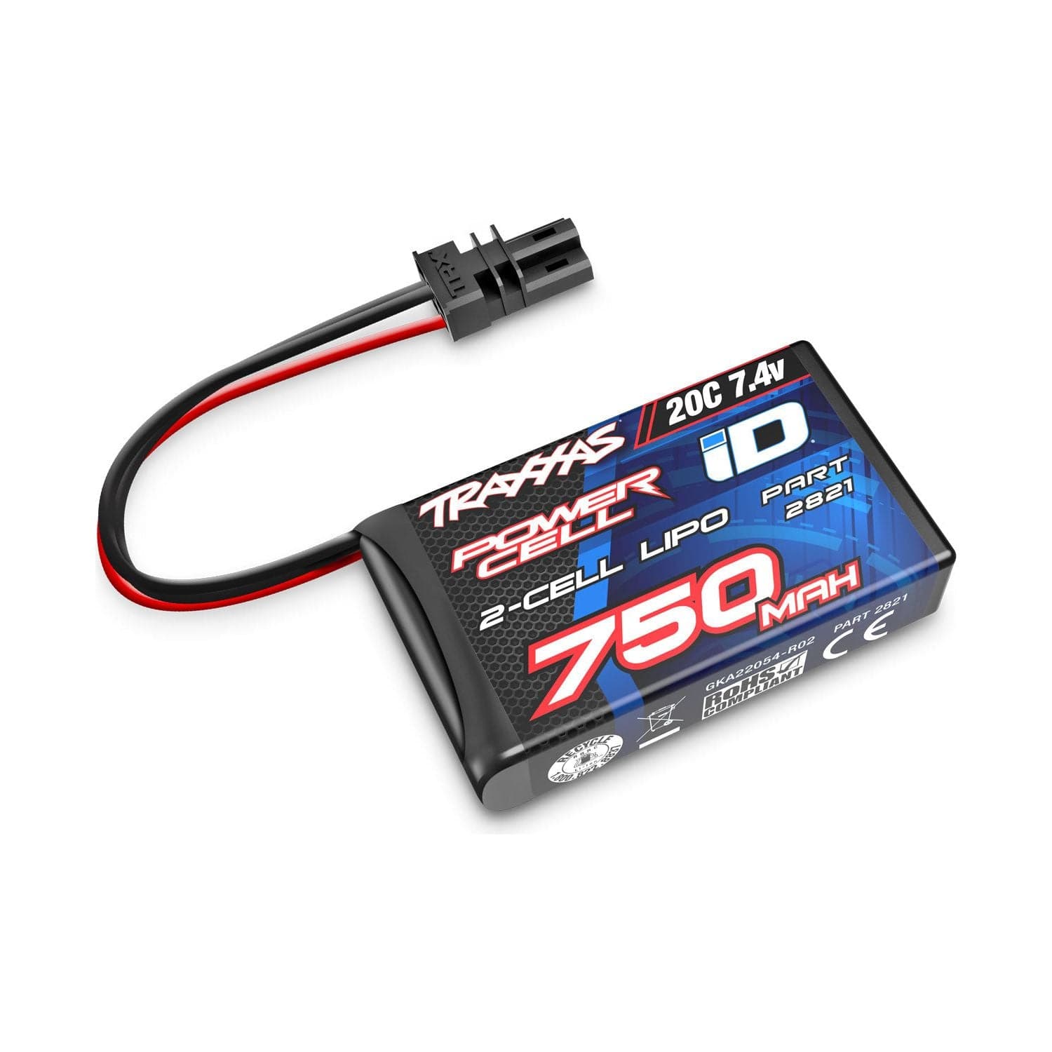 Traxxas 750mAh 7.4V 2-Cell 20C LiPo Battery (2821)