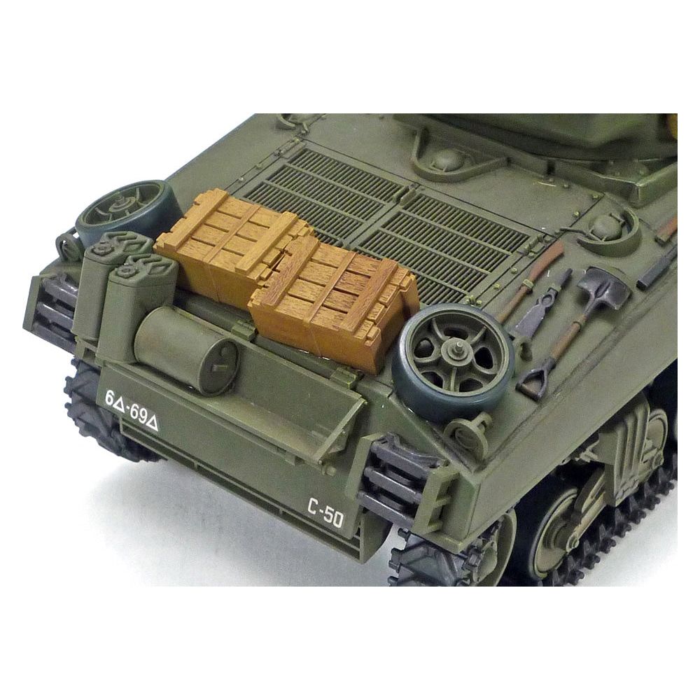 TAMIYA 1/35 SCALE U.S. MEDIUM TANK M4A3 SHERMAN (w/SINGLE MOTOR)