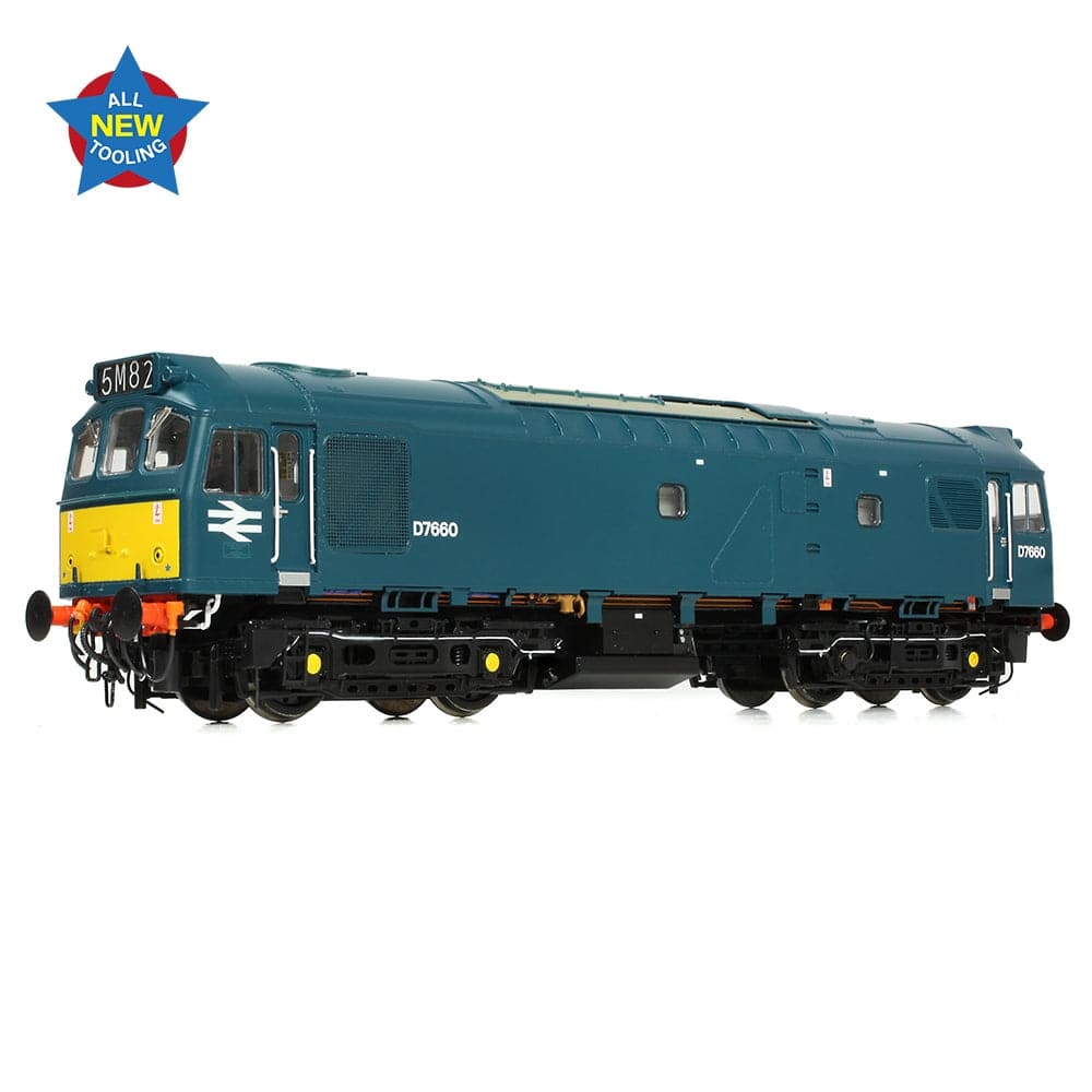 BRANCHLINE Class 25/3 D7660 BR Blue (Small Yellow Panels)