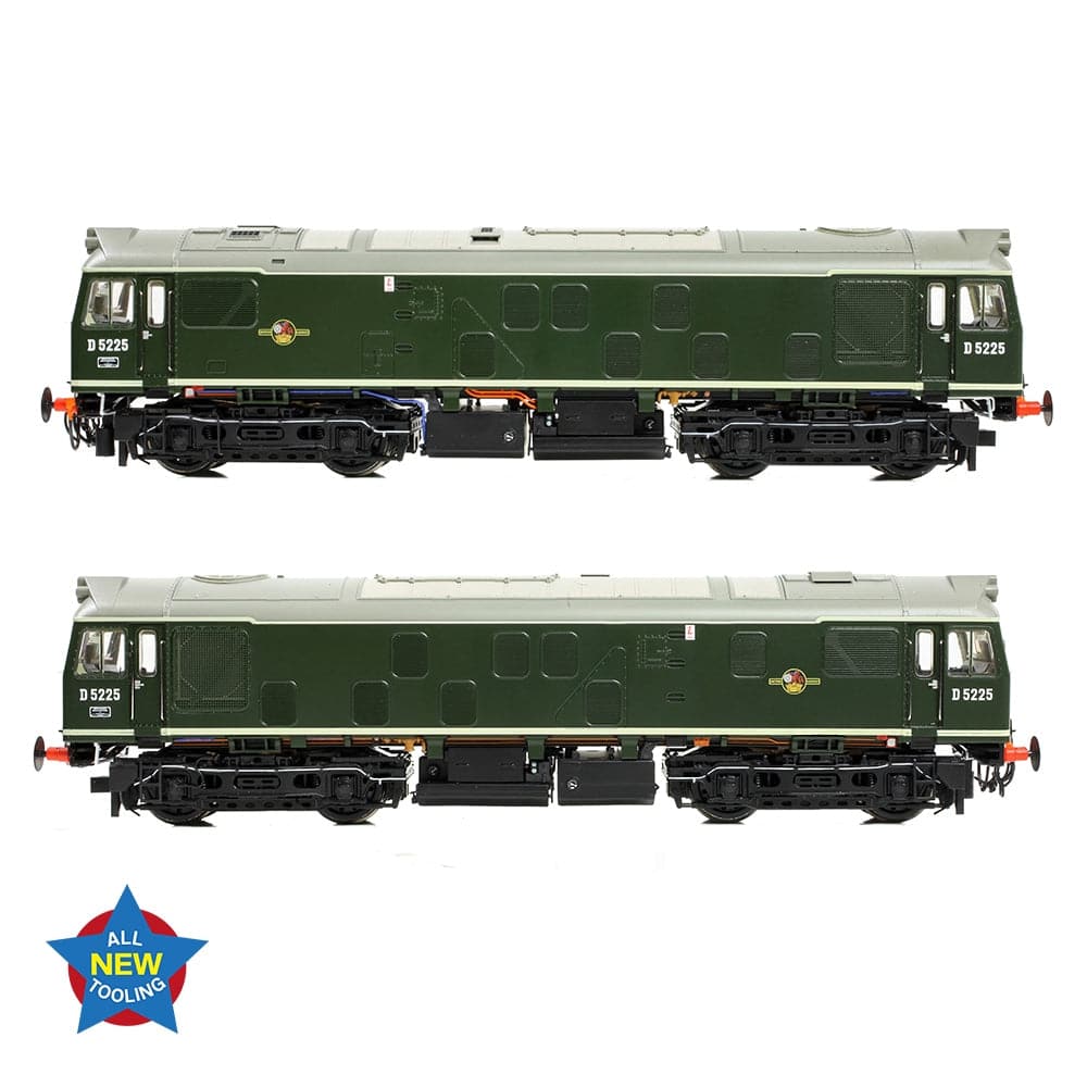 BRANCHLINE Class 25/1 D5225 BR Green (Small Yellow Panels)