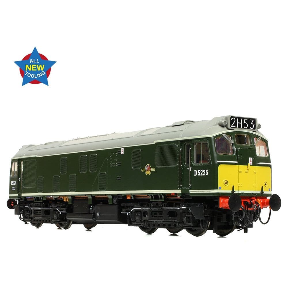 BRANCHLINE Class 25/1 D5225 BR Green (Small Yellow Panels)