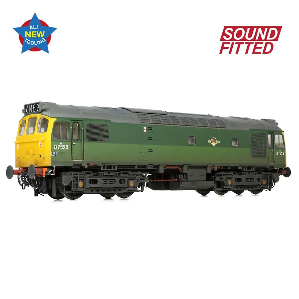 BRANCHLINE Class 25/2 D7525 BR Two-Tone Green (Full Yellow Ends) [W]