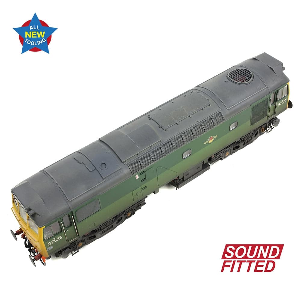 BRANCHLINE Class 25/2 D7525 BR Two-Tone Green (Full Yellow Ends) [W]