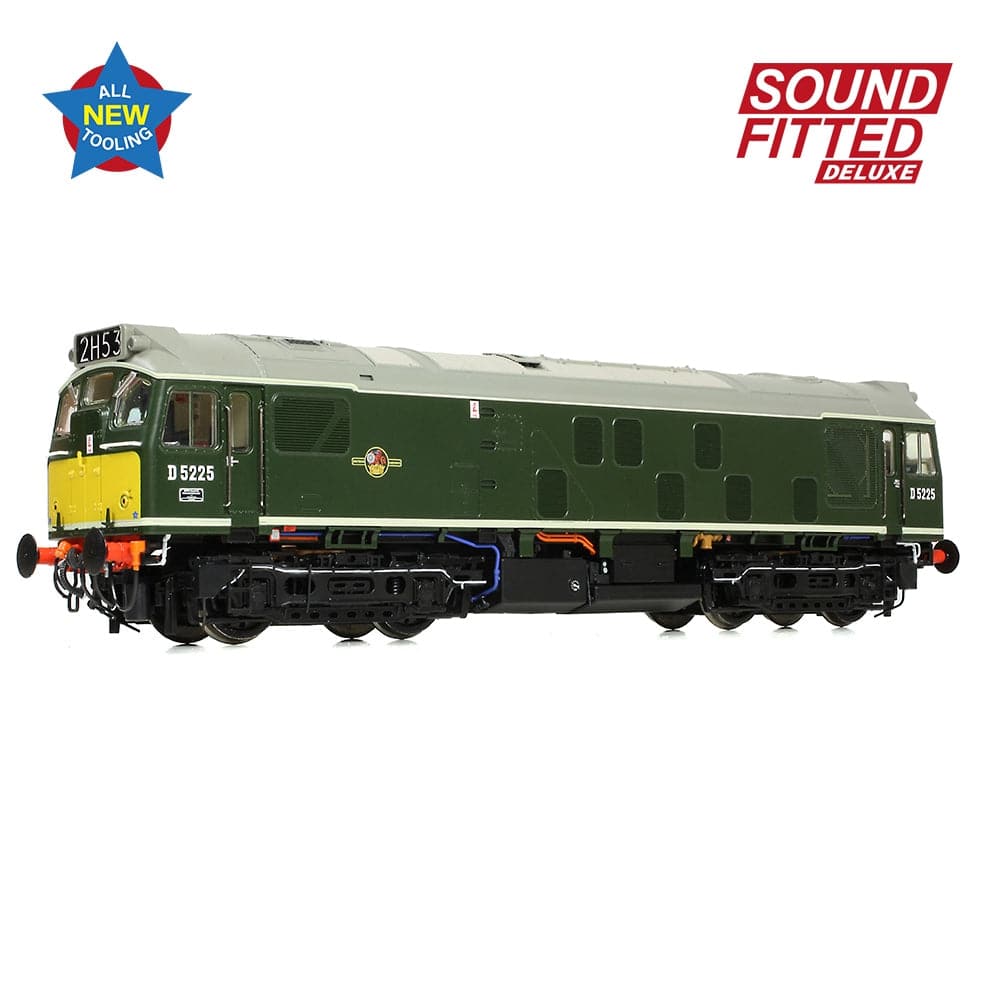 BRANCHLINE Class 25/1 D5225 BR Green (Small Yellow Panels)