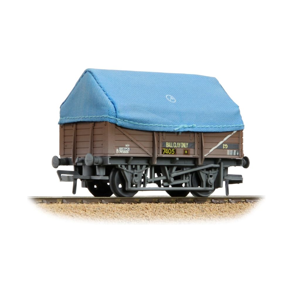 BRANCHLINE 5 Plank China Clay Wagon BR Bauxite (TOPS) With Hood [W]