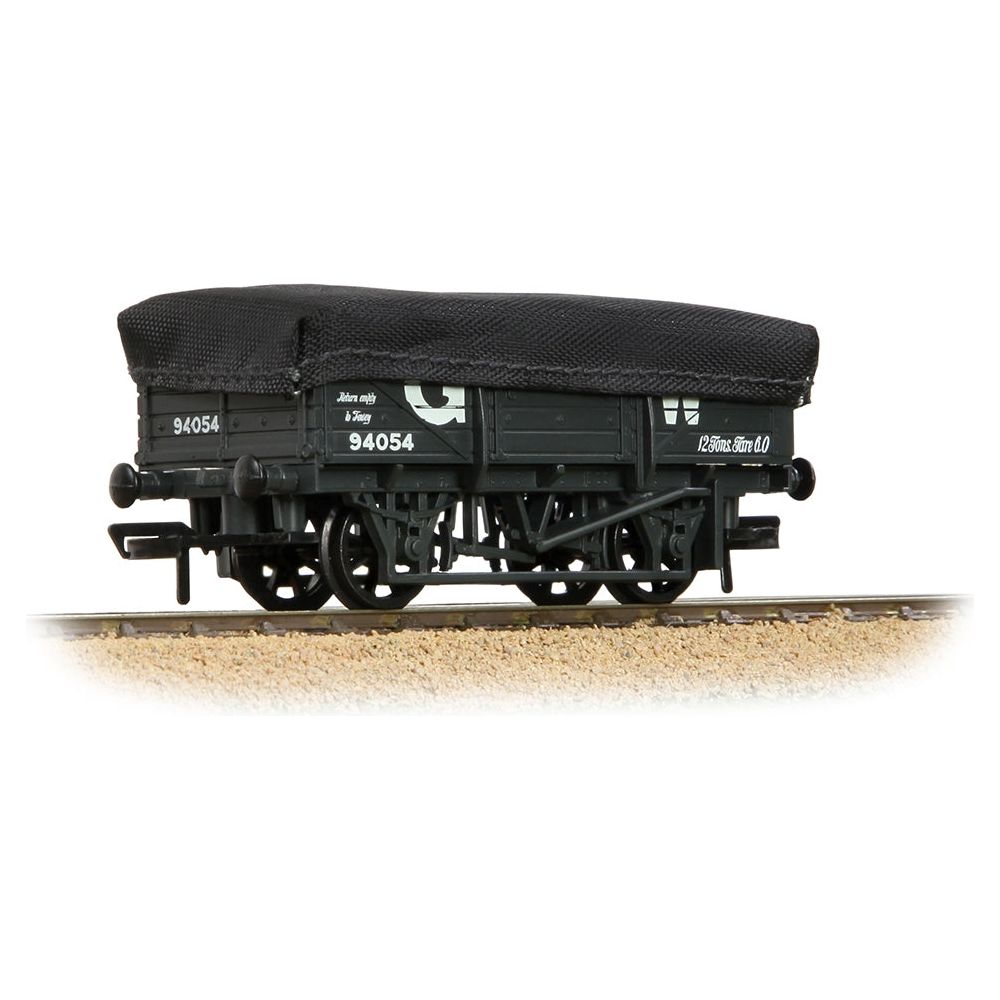 BRANCHLINE 5 Plank China Clay Wagon GWR Grey with Tarpaulin Cover