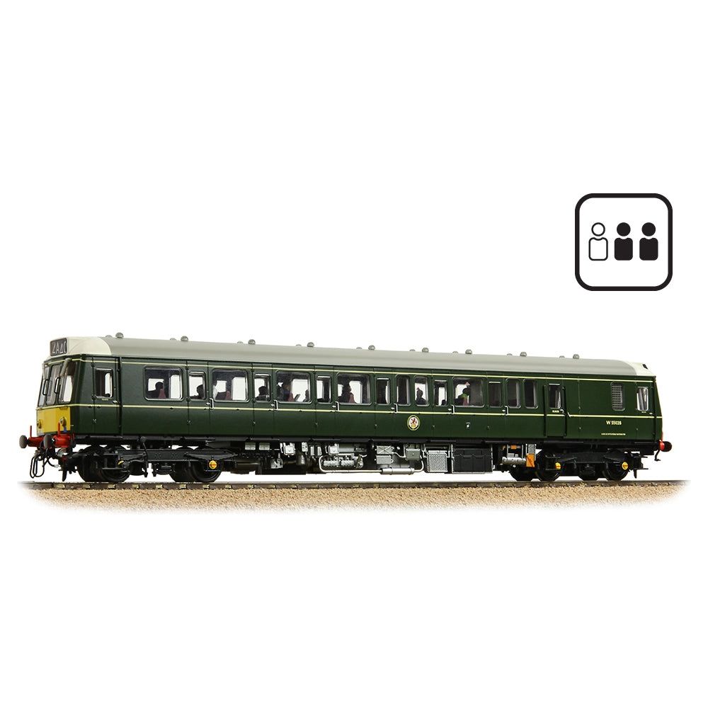 BRANCHLINE Class 121 Single-Car DMU W55028 BR Green (Small Yellow Panels) [PF]