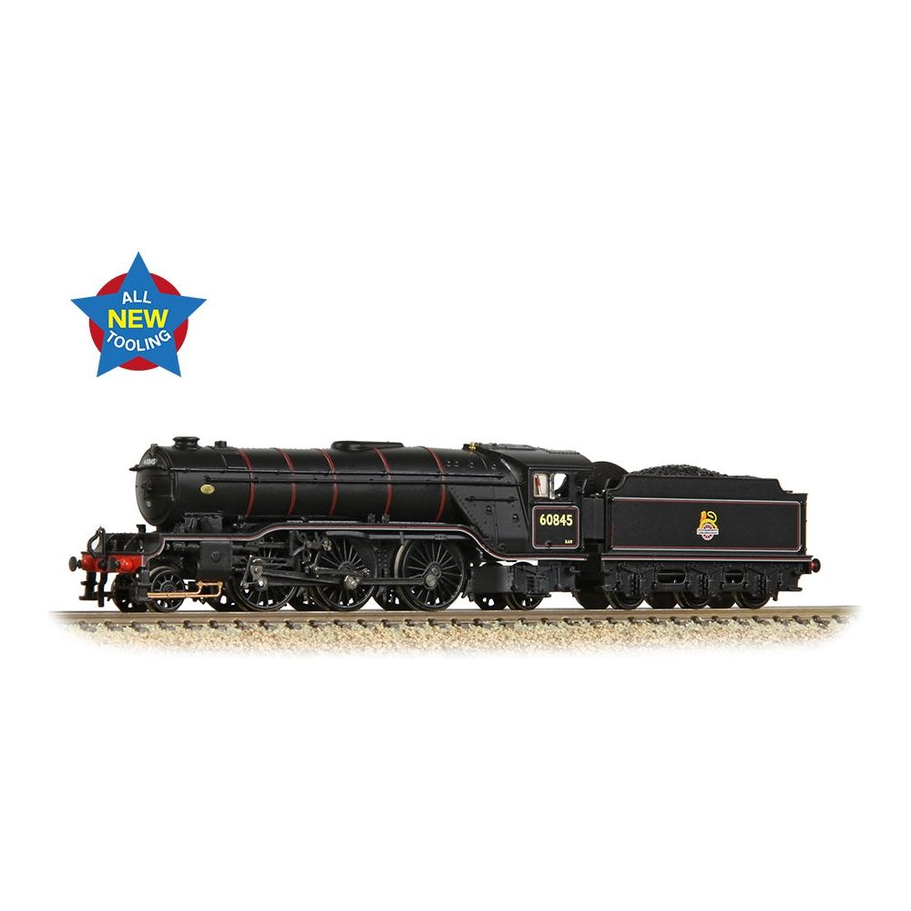 GRAHAM FARISH LNER V2 60845 BR Lined Black (Early Emblem)