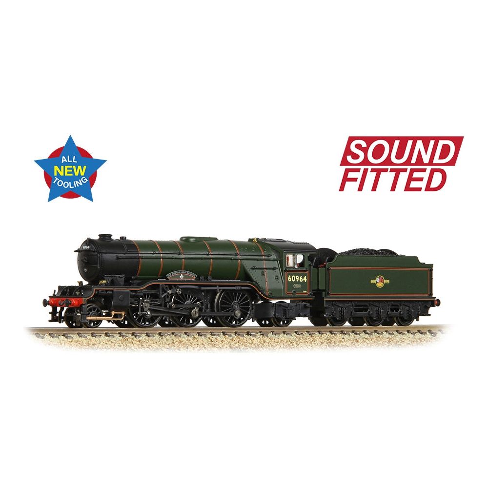 GRAHAM FARISH LNER V2 60964 'Durham Light Infantry' BR Lined Green (Late Crest)