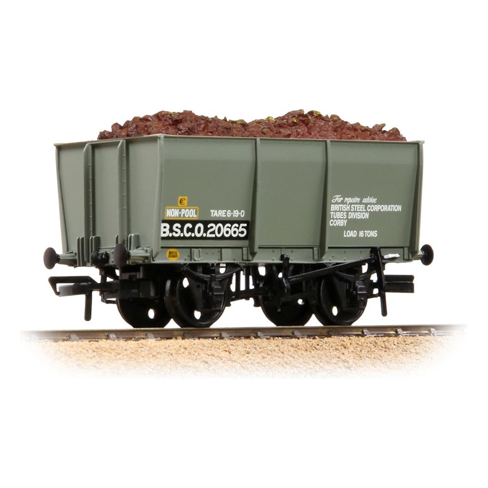 BRANCHLINE 16T Steel Slope-Sided Tippler Mineral Wagon BSC Grey [WL]