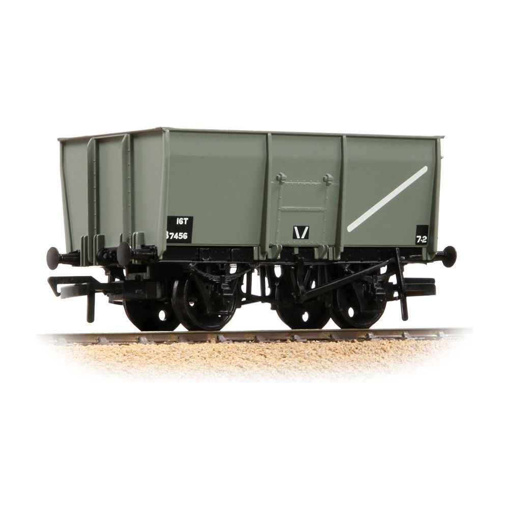 BRANCHLINE 16T Steel Slope-Sided Mineral Wagon Rivetted Doors BR Grey