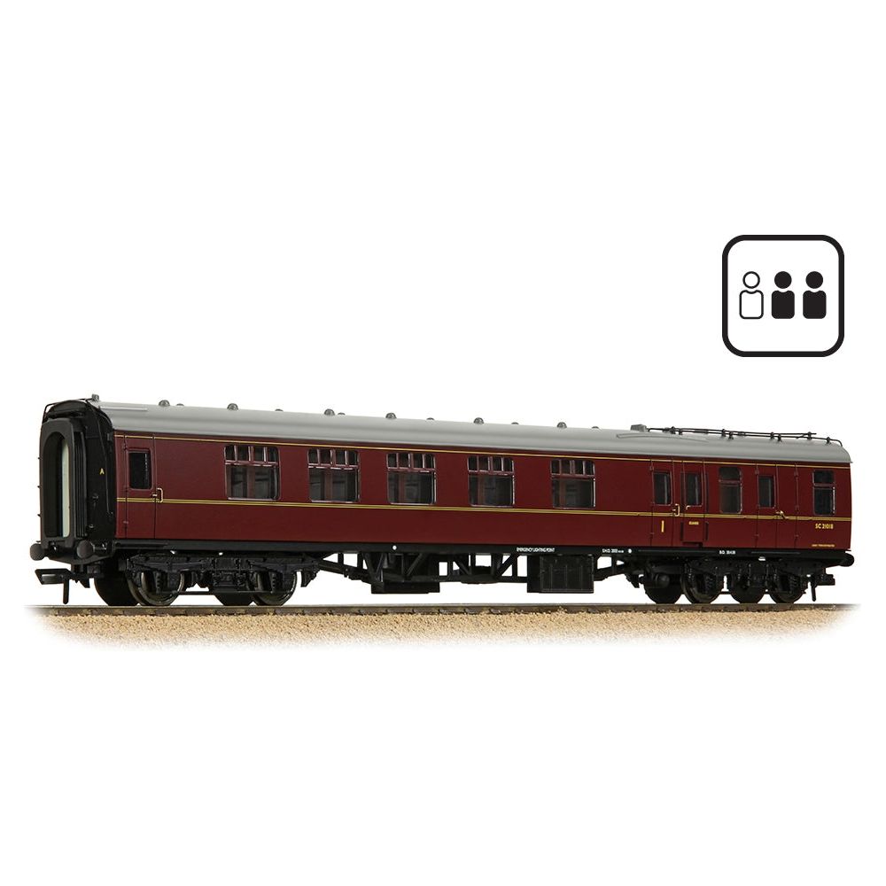 BRANCHLINE BR Mk1 BCK Brake Composite Corridor BR Maroon [PF]