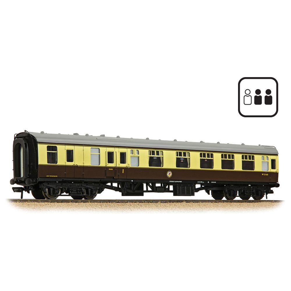 BRANCHLINE BR Mk1 BCK Brake Composite Corridor BR (WR) Chocolate & Cream [PF]