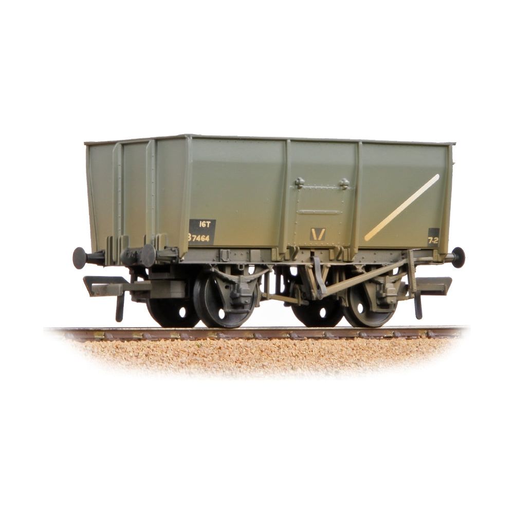 BRANCHLINE 16T Steel Slope-Sided Mineral Wagon Rivetted Doors BR Grey [W]