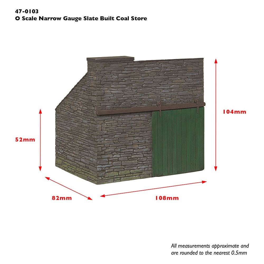 Scenecraft Narrow Gauge (NG7) Slate Built Coal Store