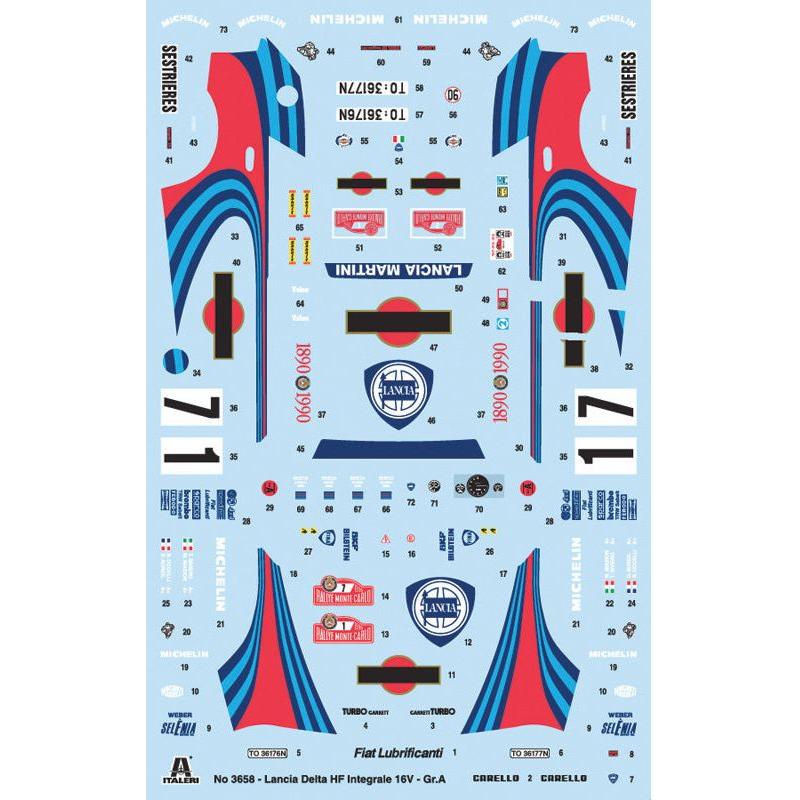 ITALERI 1/24 Lancia Delta HF Integrale