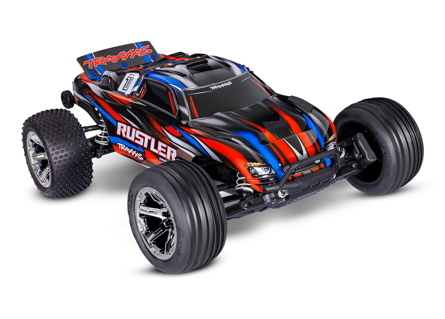 TRAXXAS Rustler 2WD BL-2s RED