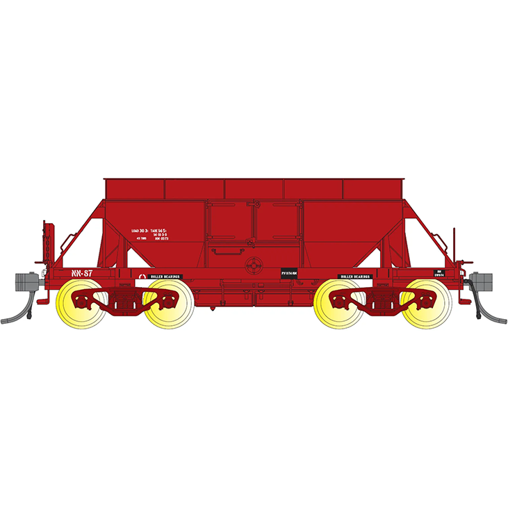 IDR HO VR NN/VHWA Ballast Wagon 4-Pack 5 (NN-79, NN-75 30t Bogies, NN-87 and NN-96 40t RB Bogies)