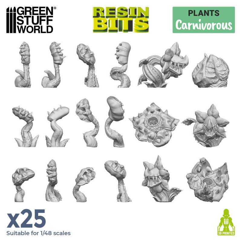 GREEN STUFF WORLD 3D printed set - Carnivorous Plants