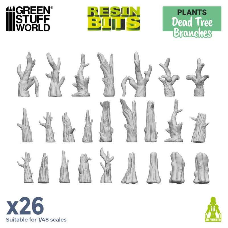 GREEN STUFF WORLD 3D printed set - Dead Tree Brushes