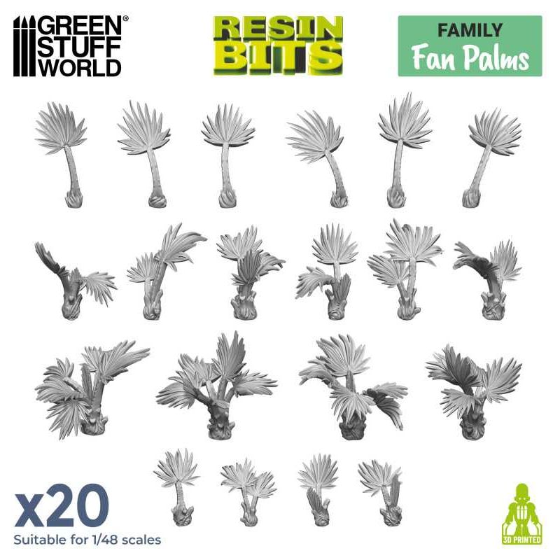 GREEN STUFF WORLD 3D printed set - Fan Palms