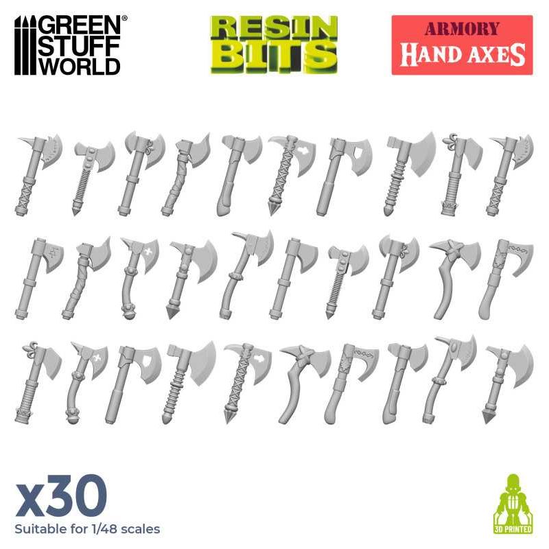 GREEN STUFF WORLD 3D printed set - Hand Axes