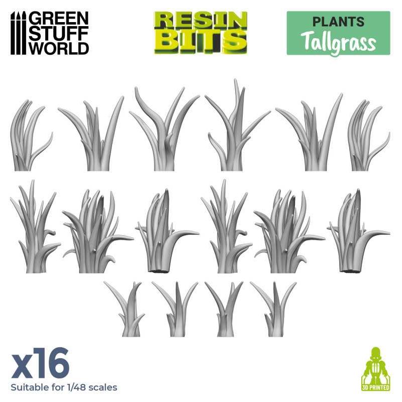 GREEN STUFF WORLD 3D printed set - TALL GRASS