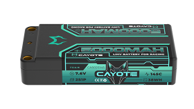 CAYOTE Racing Lipo Battery, 145C, 5000mAh, 7.6V, 38Wh