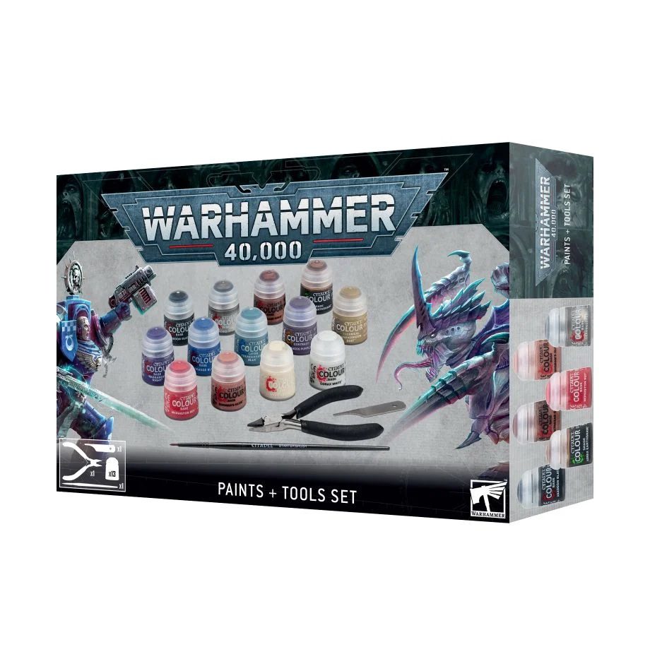 GAMES WORKSHOP Warhammer 40k Paints + Tools