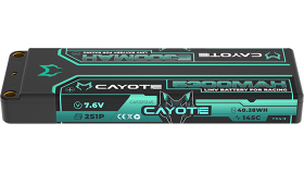 CAYOTE Racing Lipo Battery, 145C, 5300mAh, 7.6V, 40.28Wh