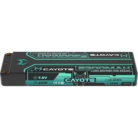 CAYOTE Racing Lipo Battery, 145C, 5300mAh, 7.6V, 40.28Wh