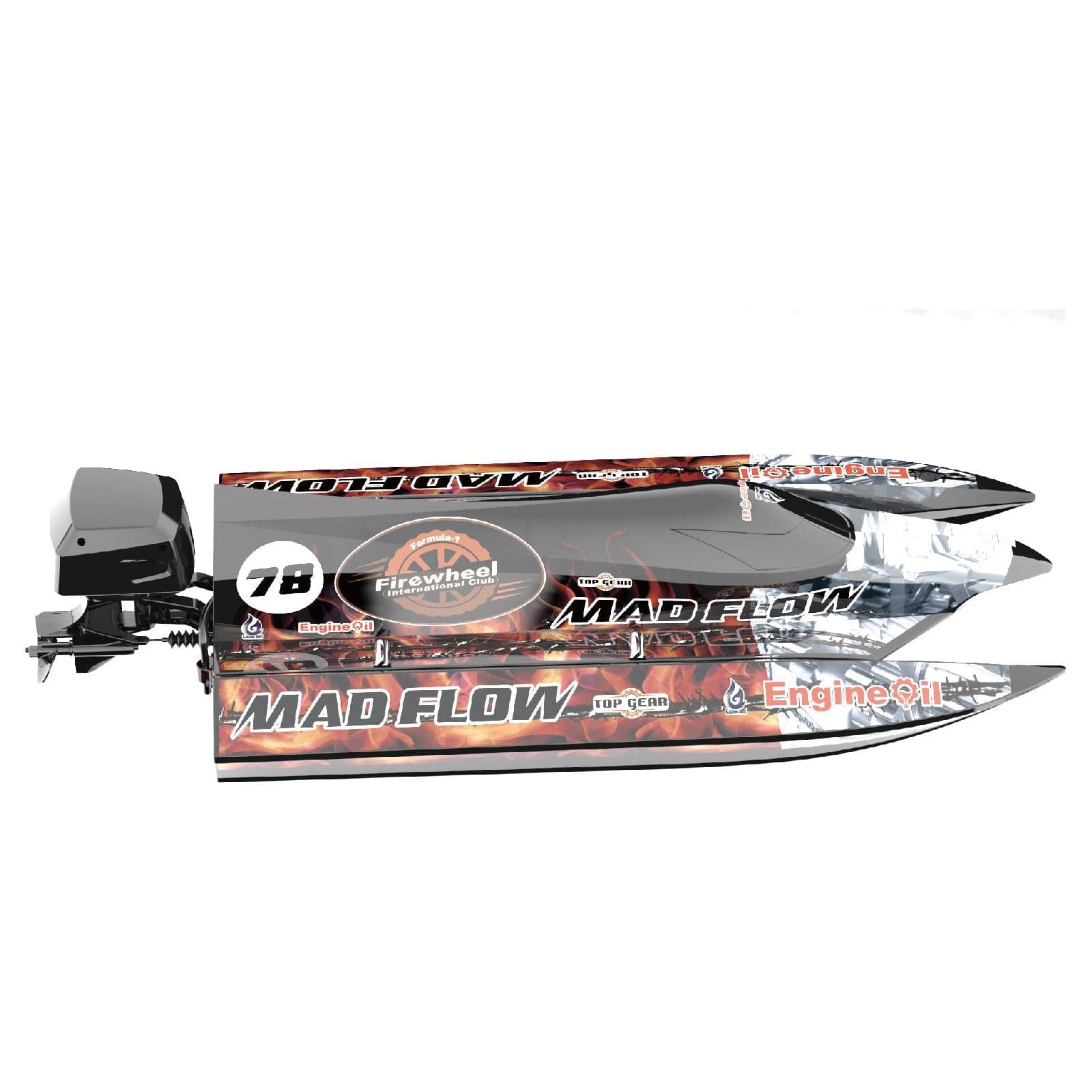 JOYSWAY Mad Flow V3 600mm ABS Hull Brushless F1 Speed Boat ARTR