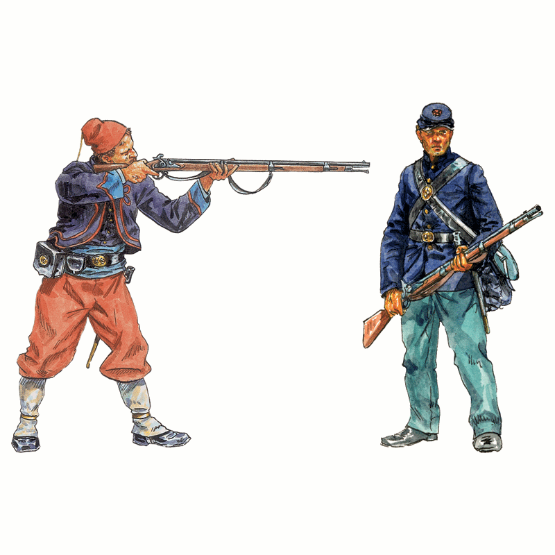 ITALERI 1/72 Union Infantry & Zuaves American Civil War