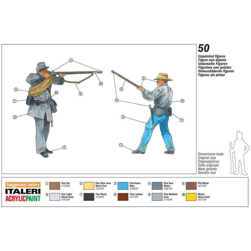 ITALERI 1/72 Confederate Infantry (American Civil War)