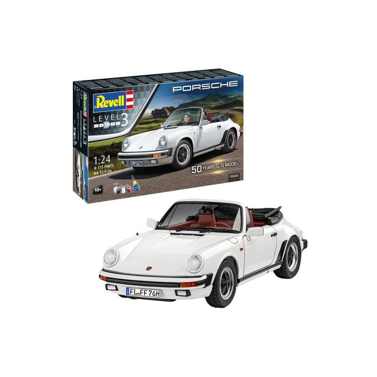 REVELL 1/24 Porsche 911 G-Model Cabrio 50th Anniversary Gift Set