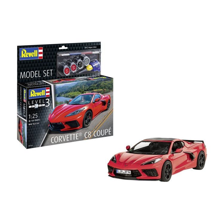 REVELL 1/24 Corvette C8 Coupe Starter Set