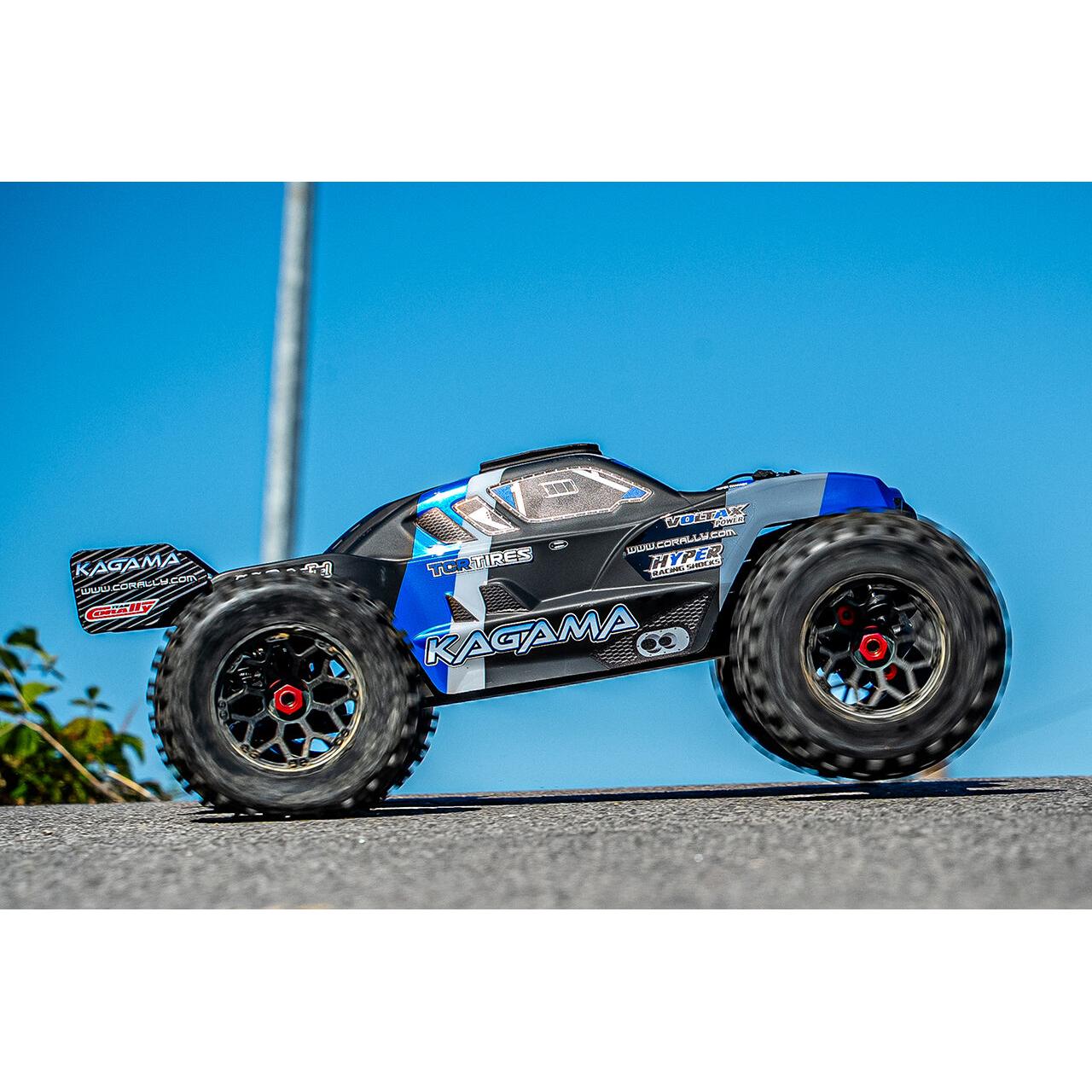 Team Corally Kagama 10 - XL4S Monster Truck - RTR - Blue 3-4S - No Battery - No Charger